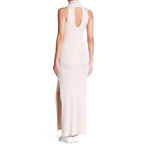 SOPRANO cowl neck beige sleeveless Maxi dress - Picture 2 of 10